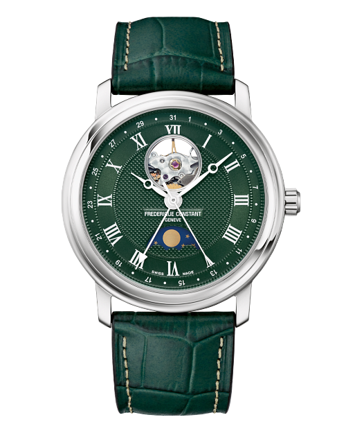 Classics Heart Beat Moonphase Date Watch FC 335MCGRW4P26 Frederique Constant